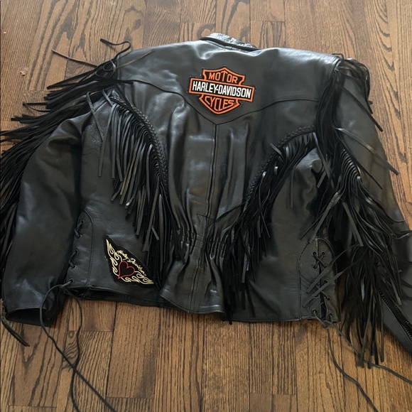 Harley Davidson Fringe Leather Jacket - Picture 6 of 6